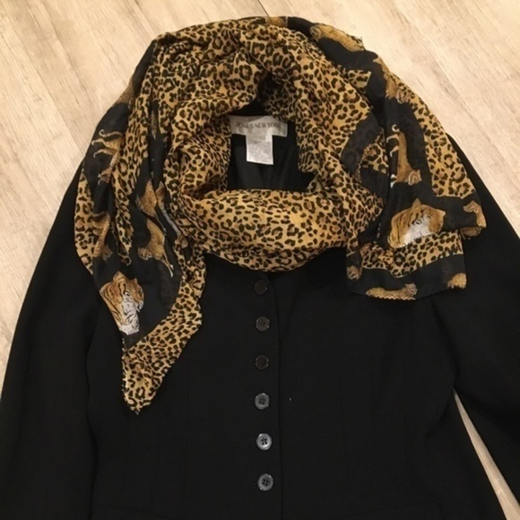 Cheetah Animal Print Oblong Lightweight Scarf NWOT - Picture 5 of 7